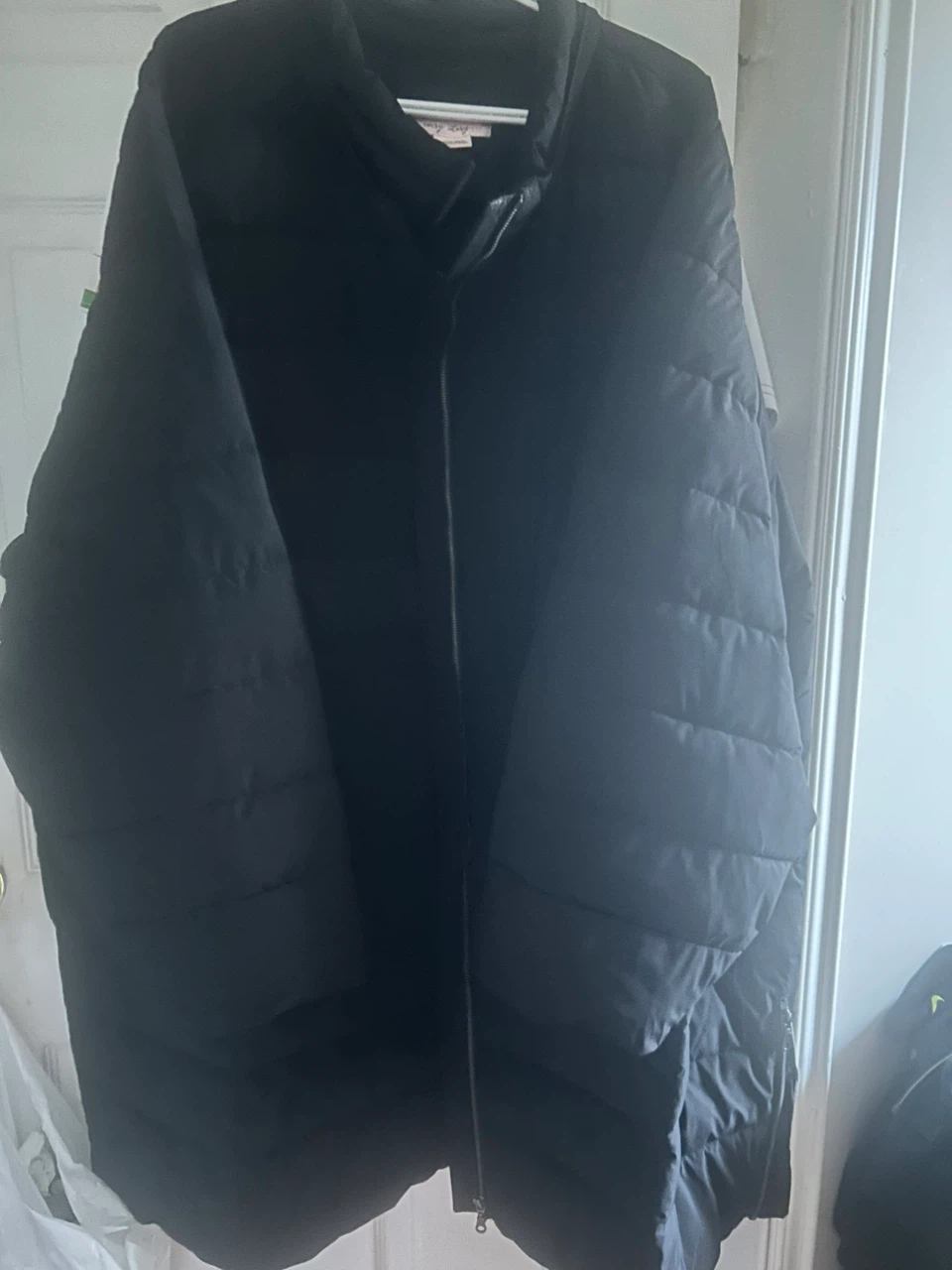 Black Quilted Winter Coat - photo 2