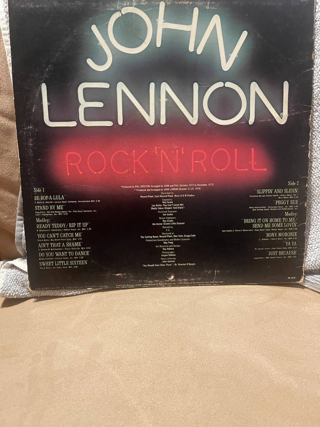 John Lennon Rock 'N' Roll Vinyl Record - photo 2