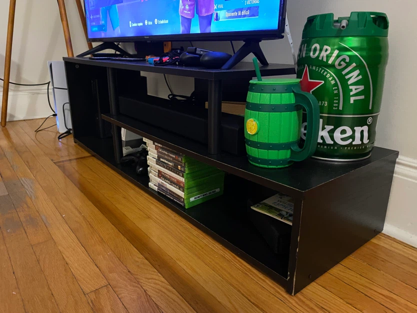 Black TV Media Console Stand