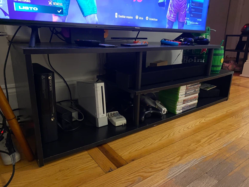 Black TV Media Console Stand - photo 2