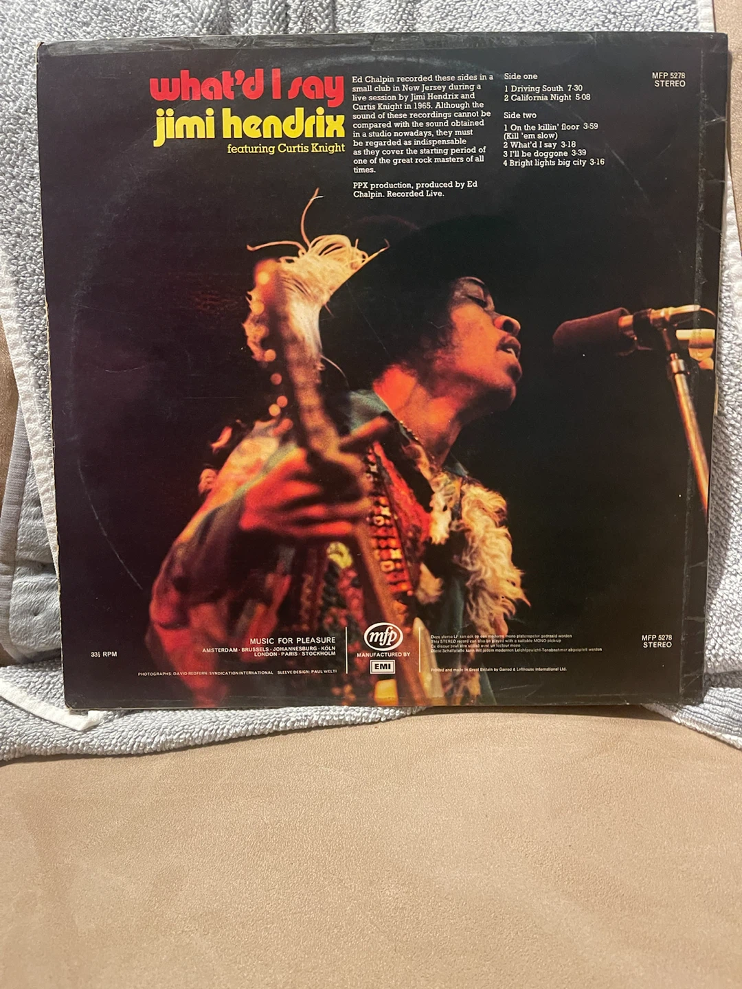 Jimi Hendrix What'd I Say Vinyl Record