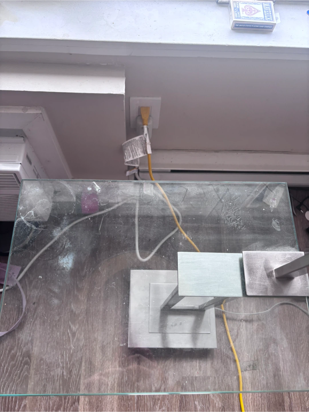 Modern Brushed Metal Table Lamp - photo 2