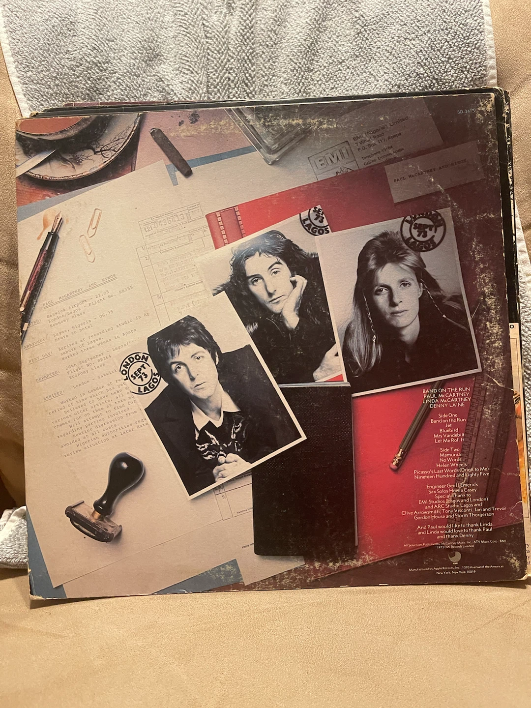 Paul McCartney & Wings - Band on the Run Vinyl Record - photo 2