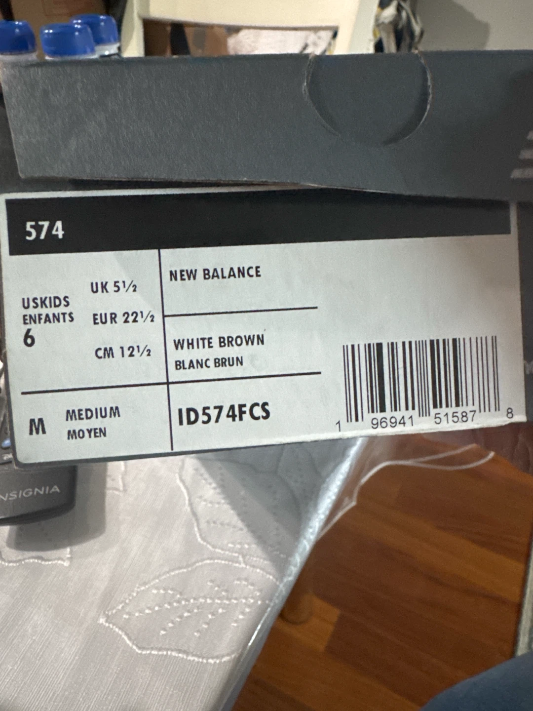 New Balance Toddler Sneakers White and Orange - photo 3