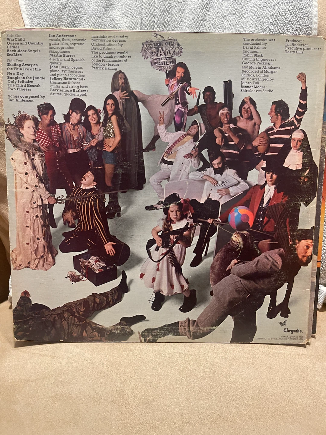 Jethro Tull War Child Vinyl Record - photo 2