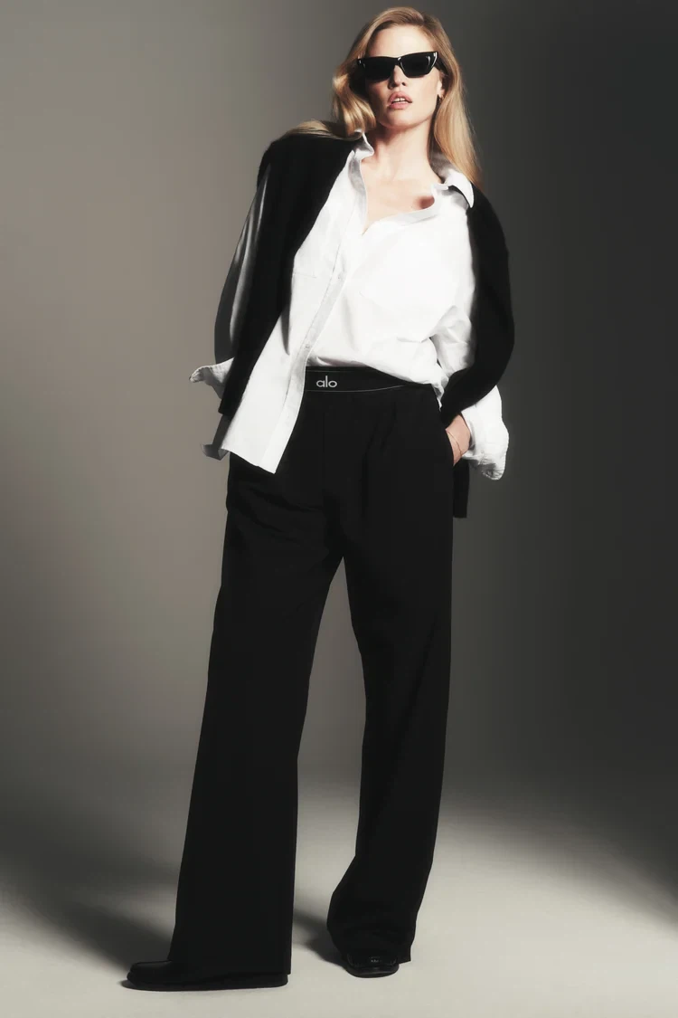 Alo Yoga High-Waist Pleated Trouser - photo 2