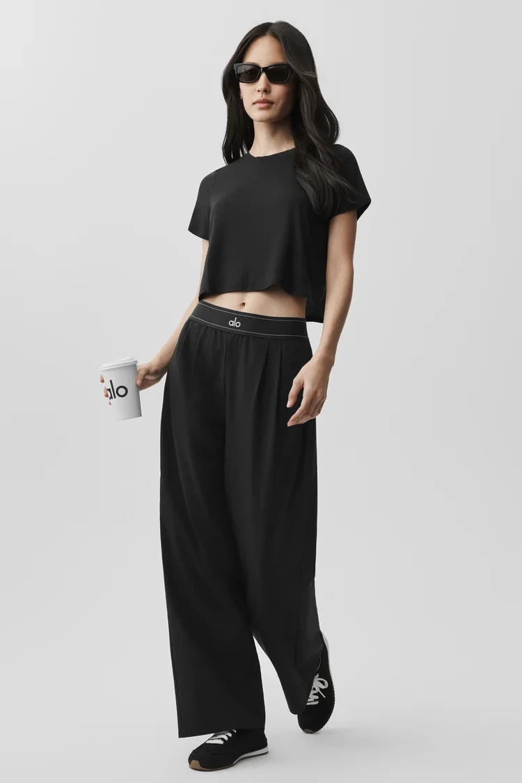 Alo Yoga High-Waist Pleated Trouser - photo 4