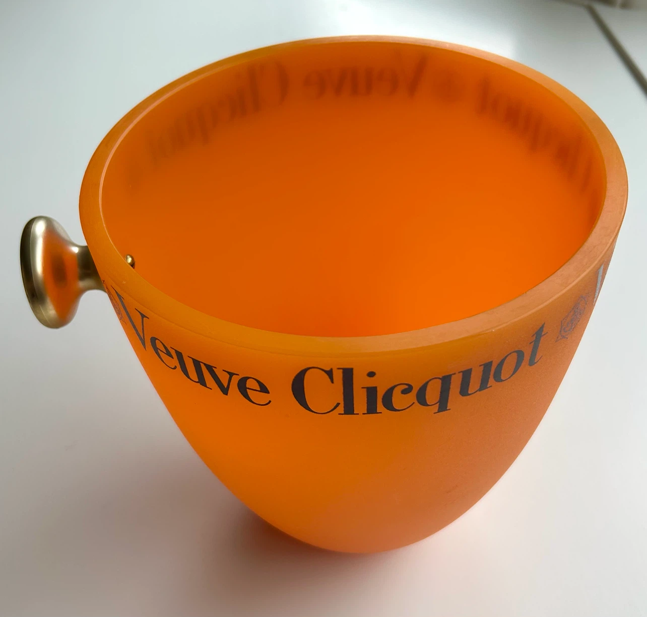 Veuve Clicquot Plastic Orange Ice Bucket - photo 3