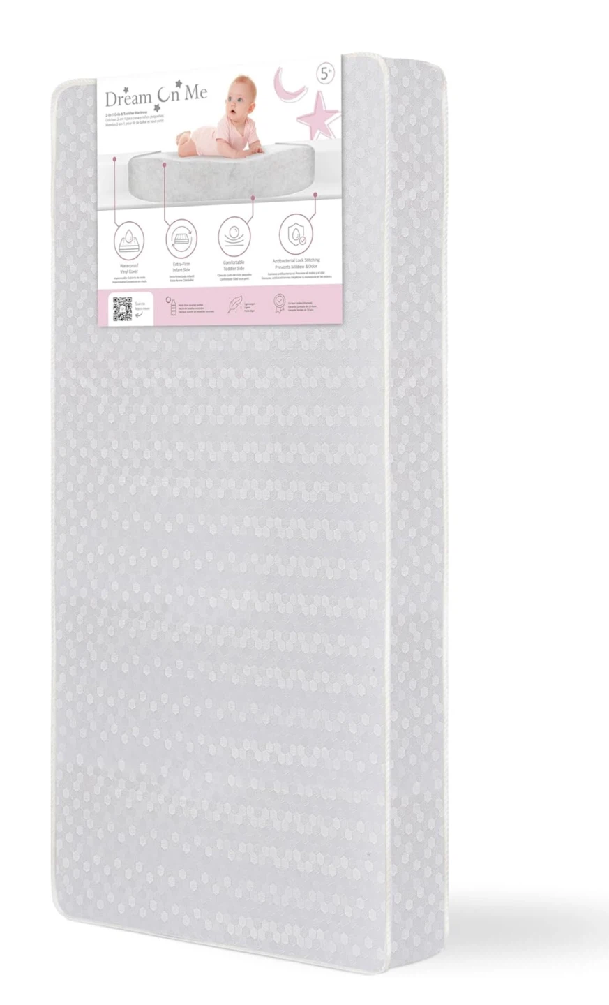 Dream On Me 2-in-1 Crib Mattress (Like New)