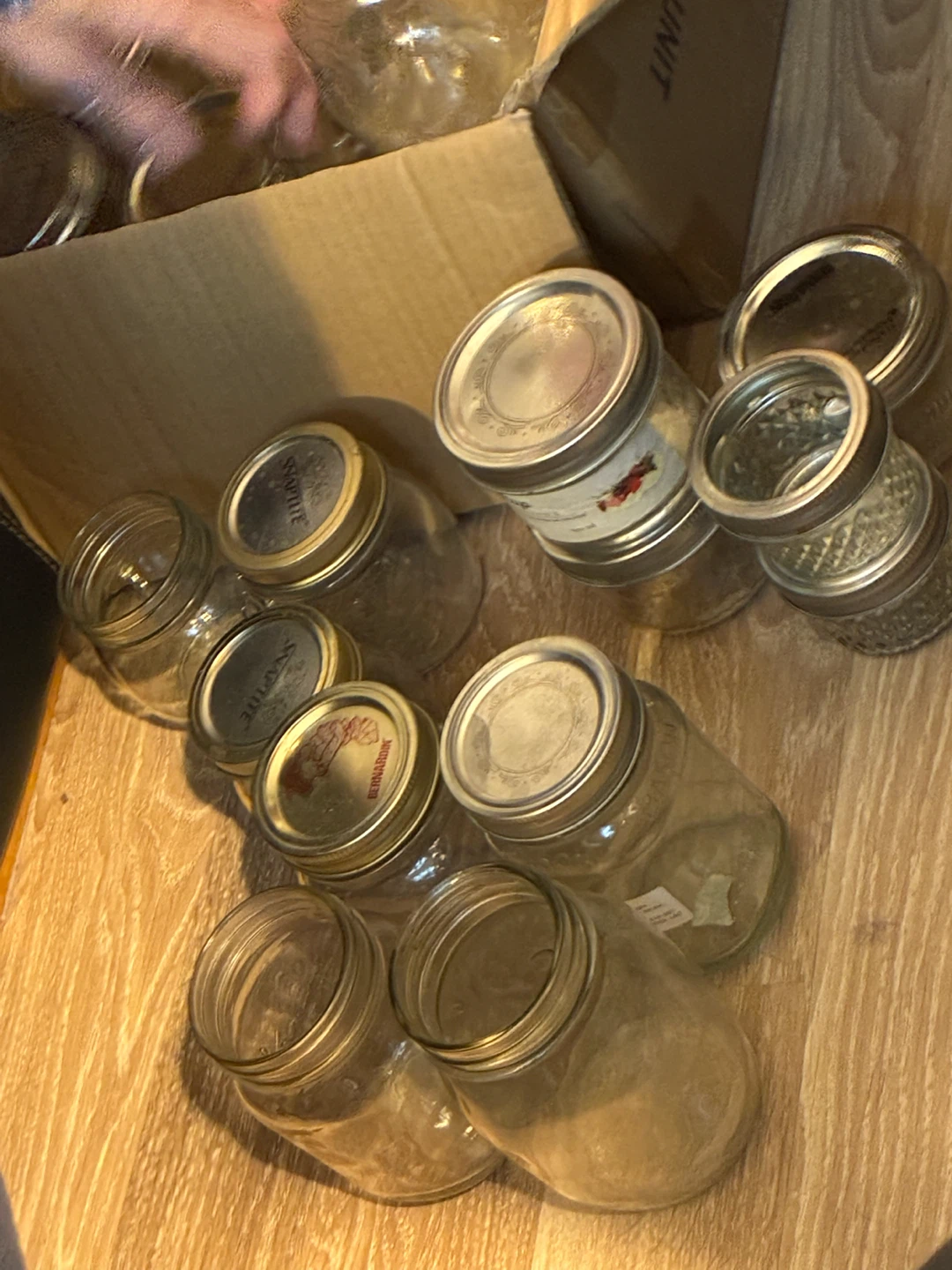 Lot de bocaux de conservation d’aliment, Mason, Bernardin,