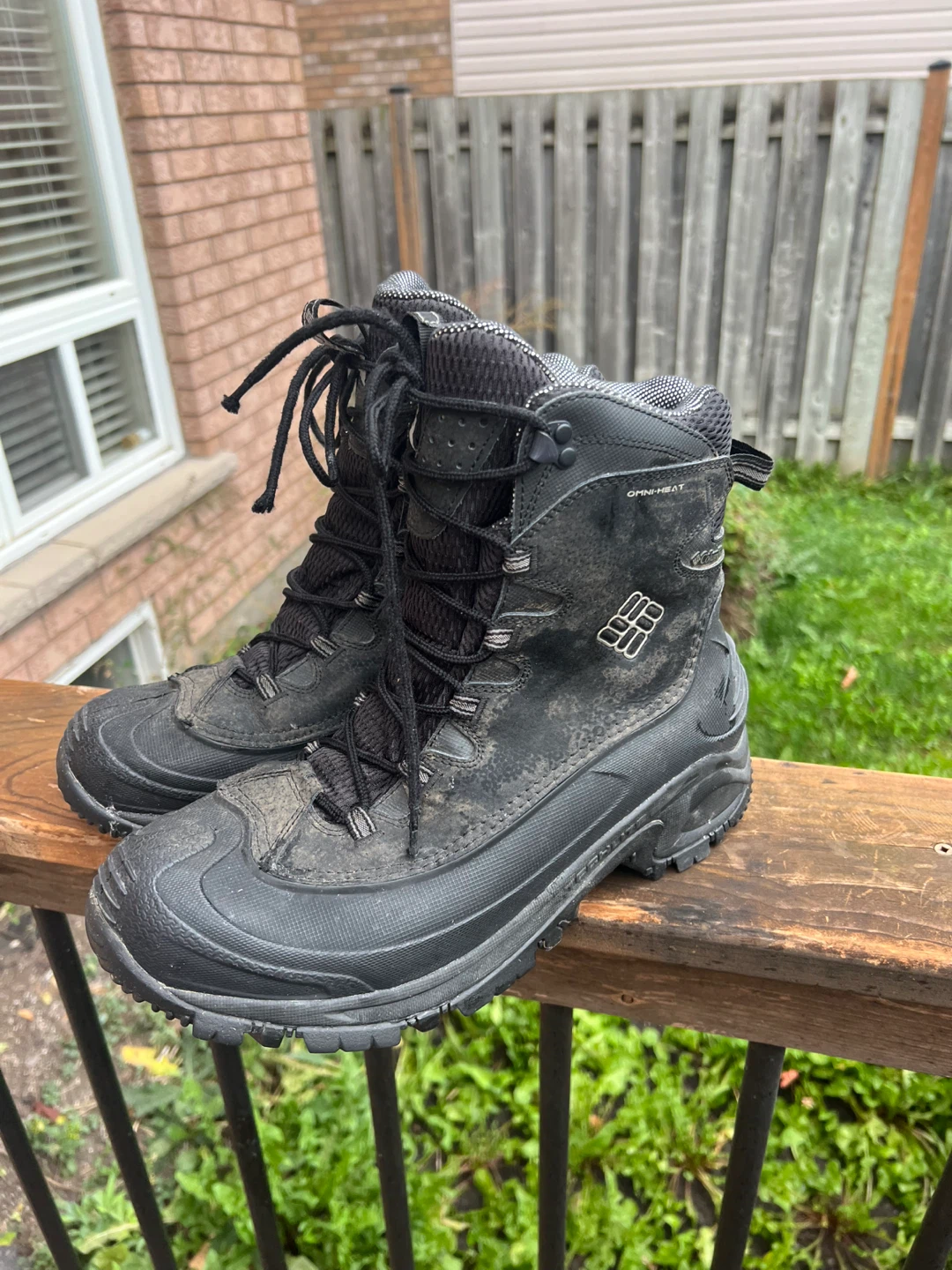 Mens Columbia Omni-Heat Winter Boots Size 10
