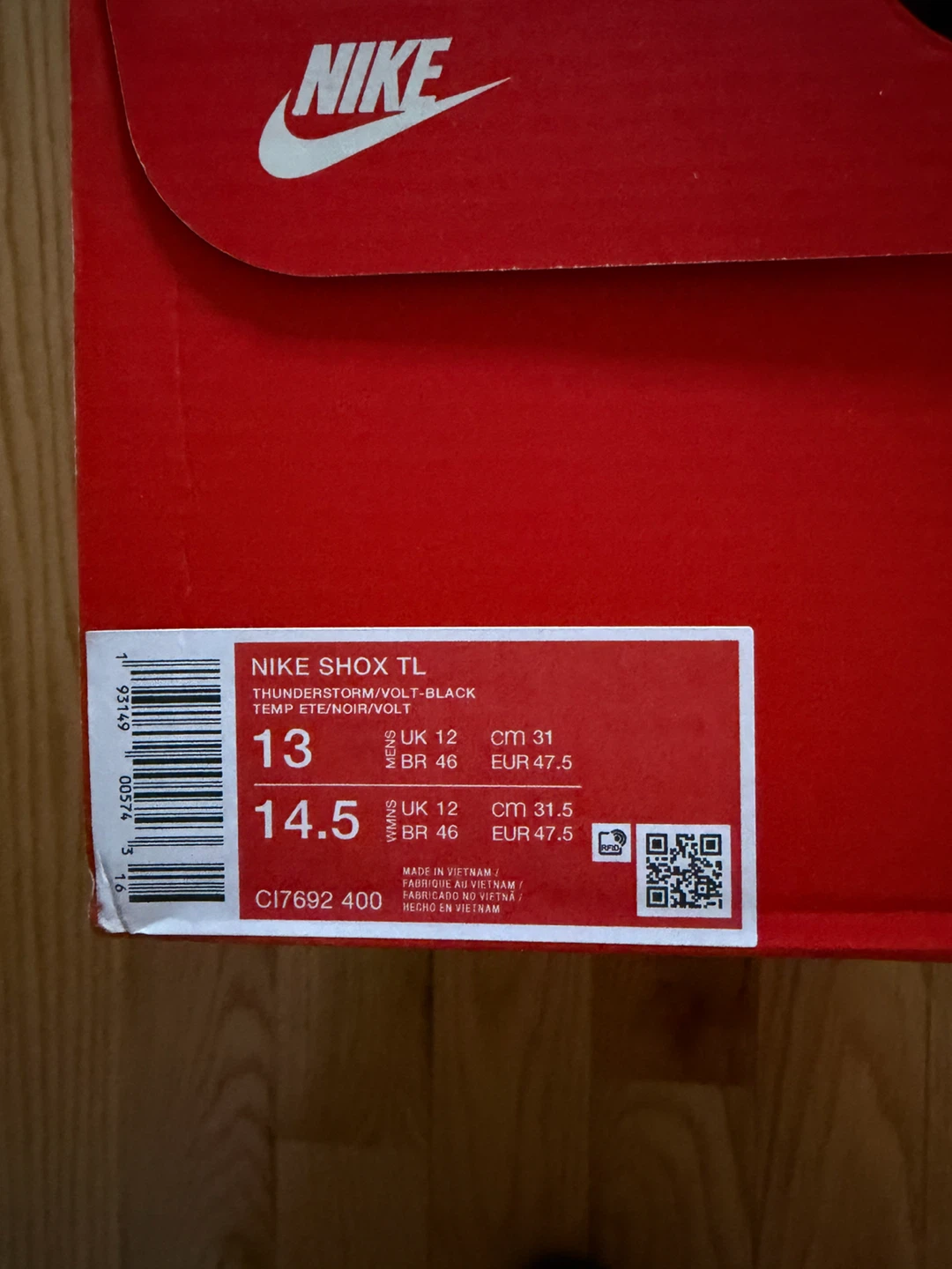Nike Shox TL Thunderstorm/Volt-Black Size 13 - photo 4