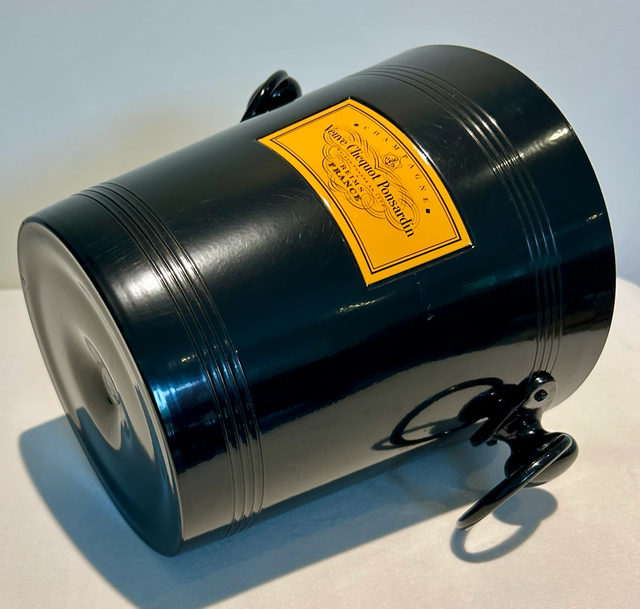 Veuve Clicquot Black Metal Champagne Ice Bucket - photo 3