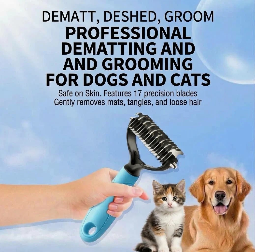 Pet Dematting and Grooming Rake - photo 4