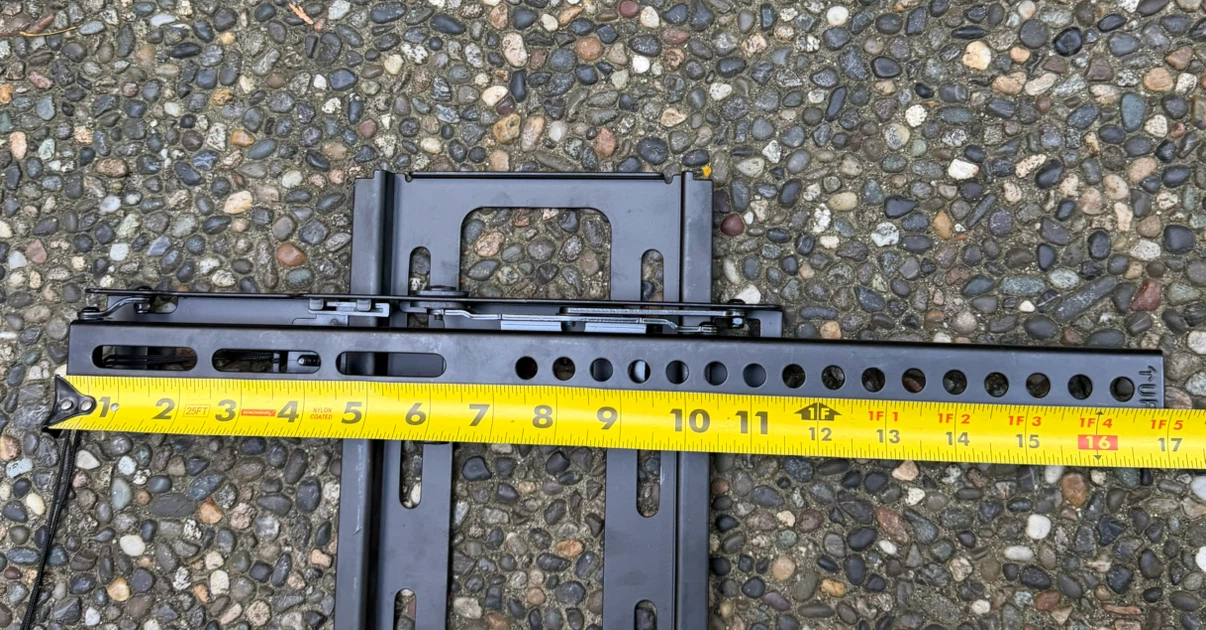Black Steel Tilting TV Wall Mount - photo 2