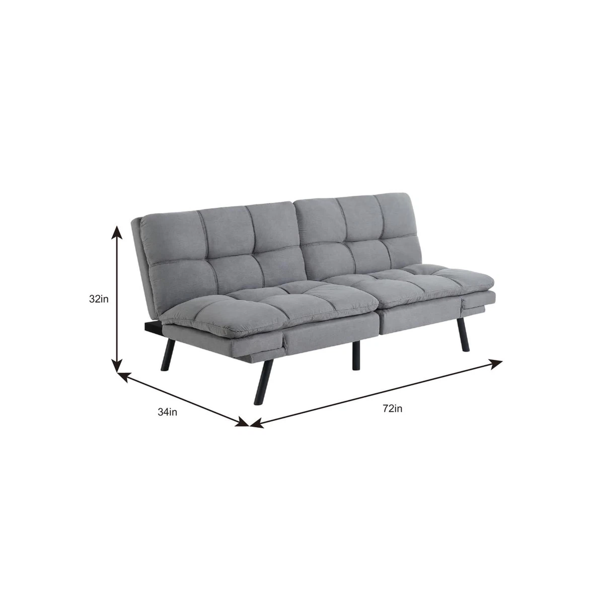 Mainstays Memory Foam Futon - photo 4