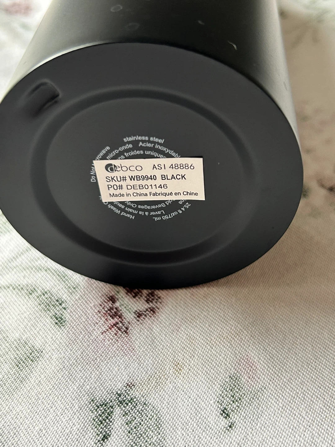 Black Stainless Steel Water Bottle - photo 5