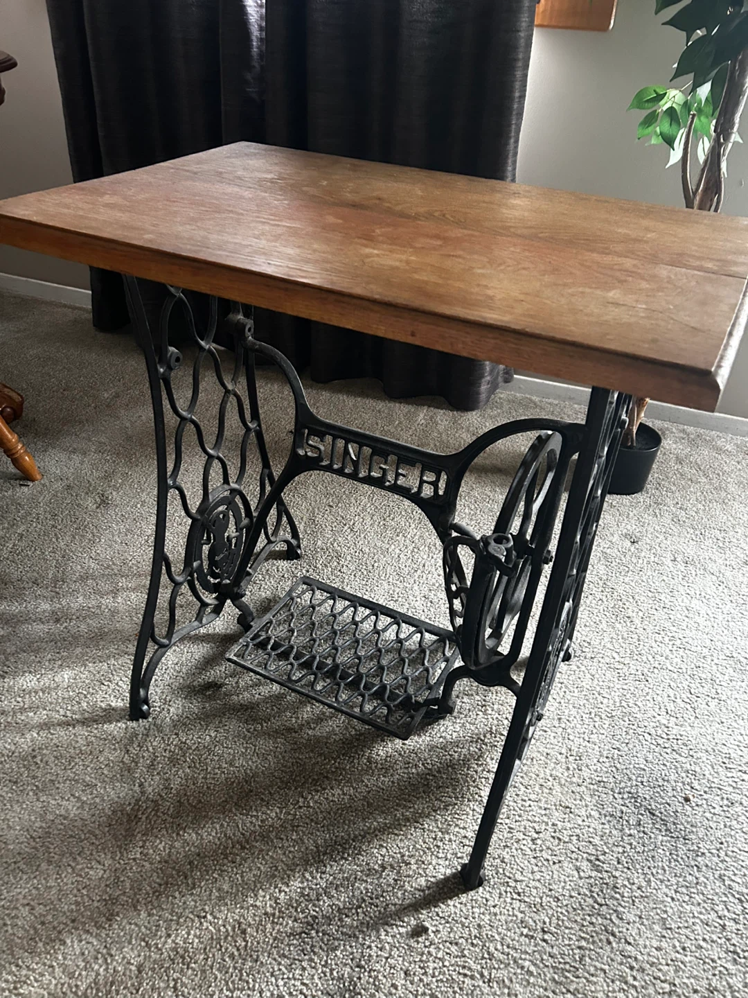 Vintage Singer Sewing Machine Table Base