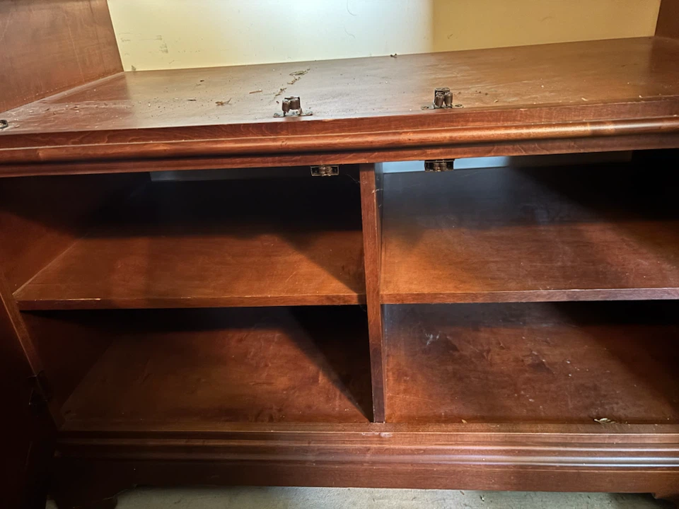 Large Wooden Storage Armoire - photo 2
