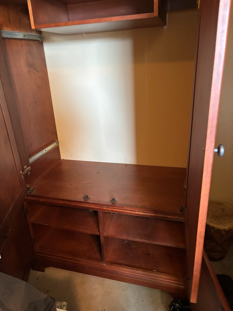 Large Wooden Storage Armoire - photo 4