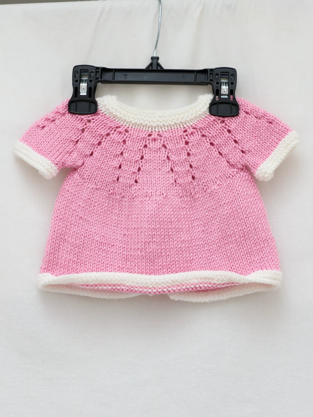 Pink knit baby girl jacket top infant newborn pink cat - photo 3