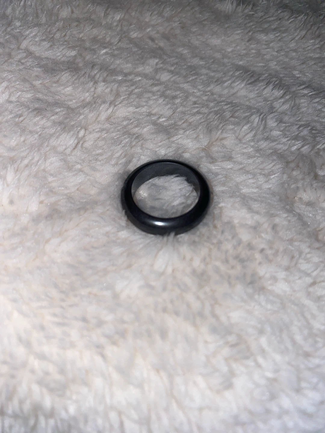 Set of 5 Black Hematite Rings - photo 2