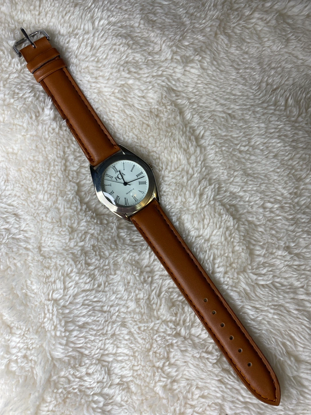 PCA Quartz Watch with Tan Strap