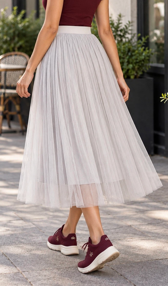 Light Grey Tulle Skirt - photo 2