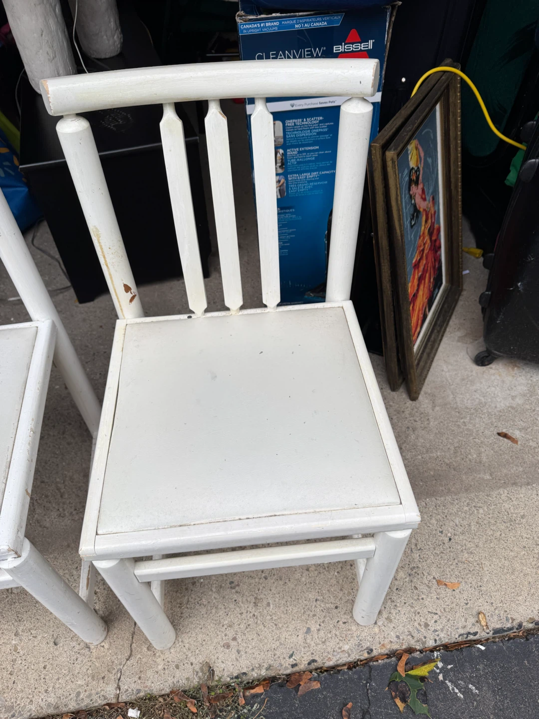 Pair White Wooden Chair - photo 2