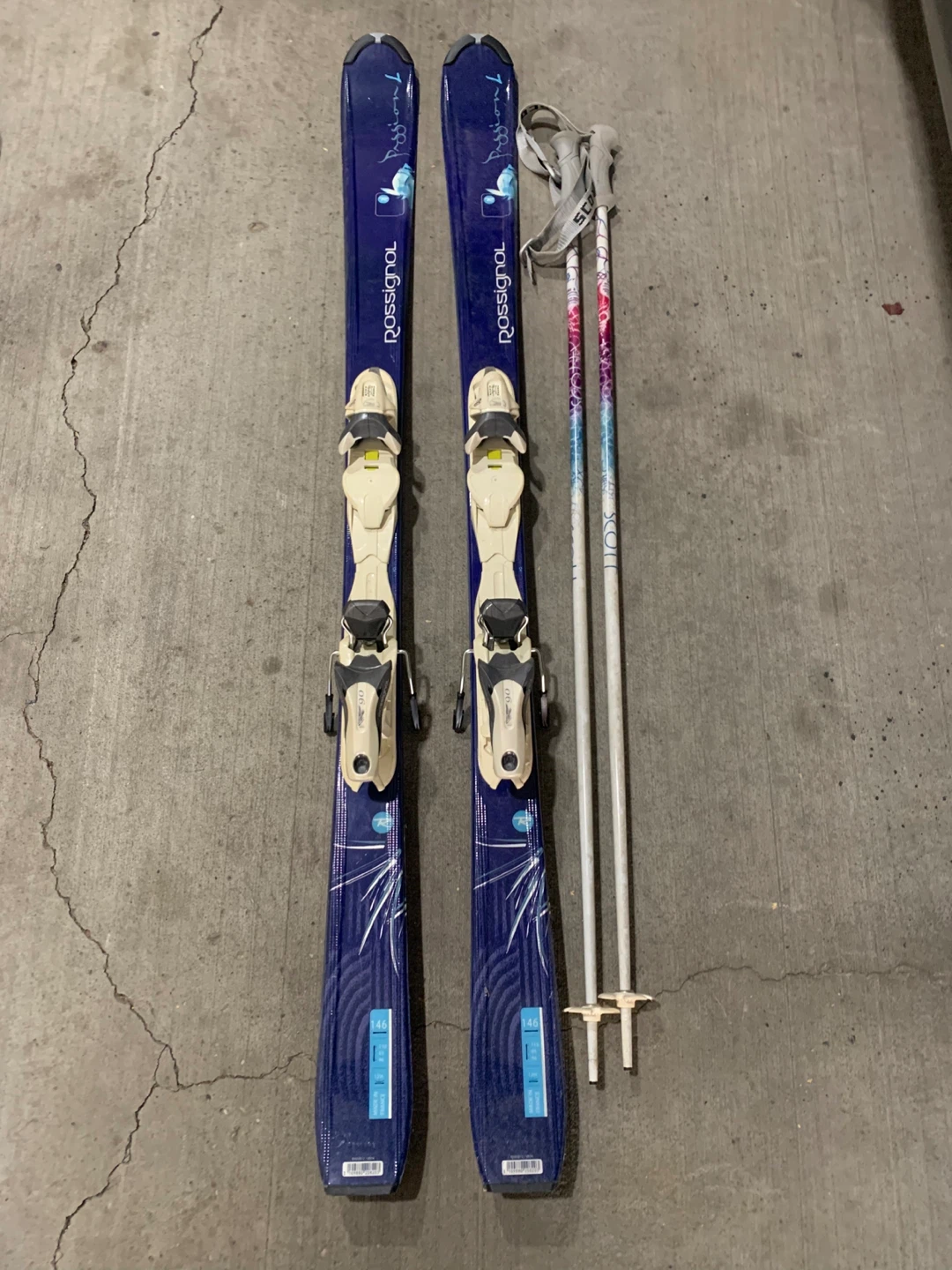 Rossignol Passion Skis with Scott Poles