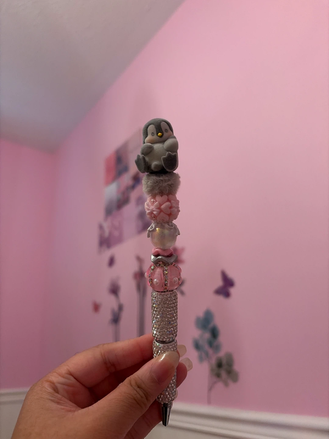Penguin Beaded Decorative Pen