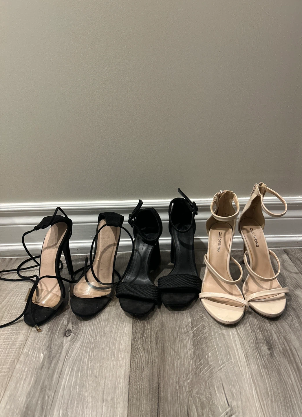 3 pairs of Heels
