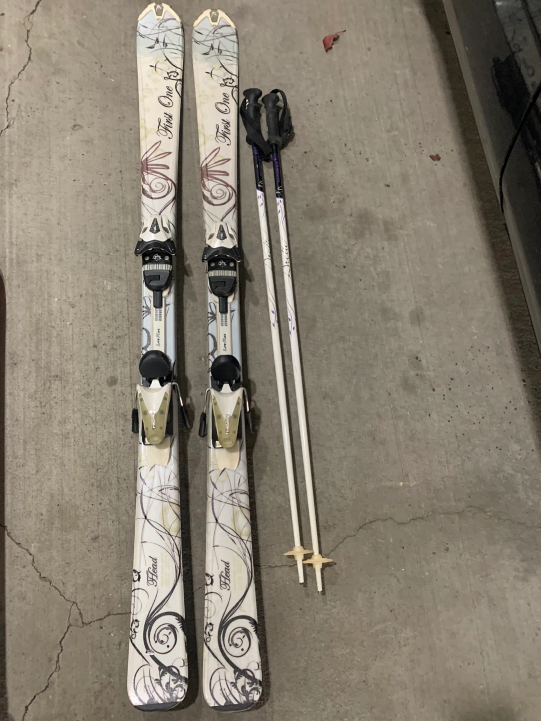 Head First One Skis with Poles
