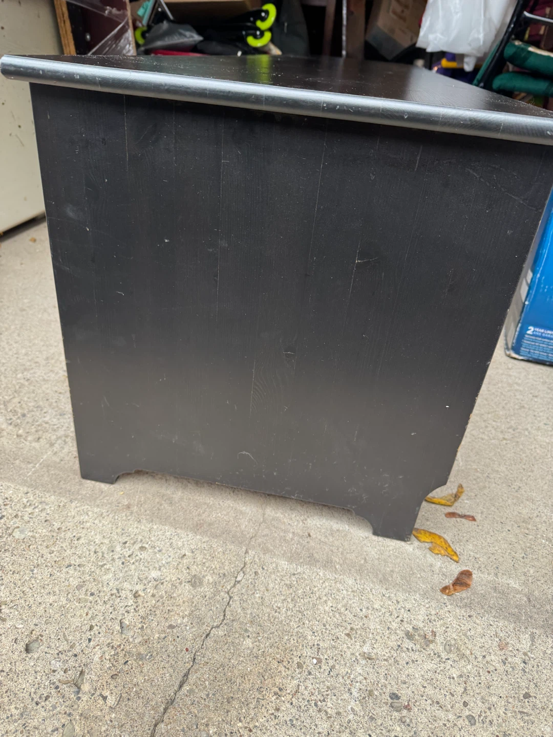 Long Black TV Stand Media Console - photo 3