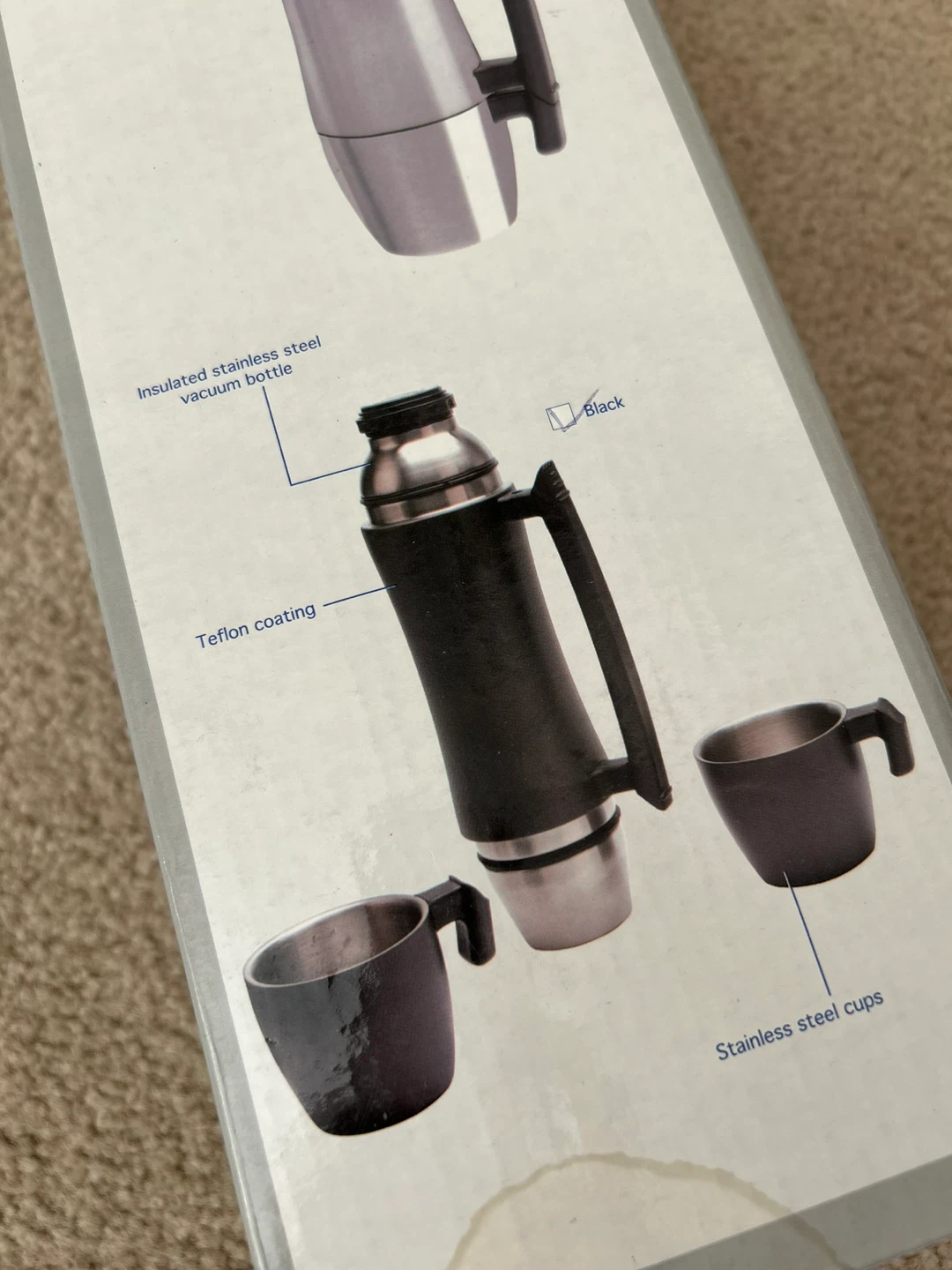 24 oz. Black Thermos Bottle Set - photo 4