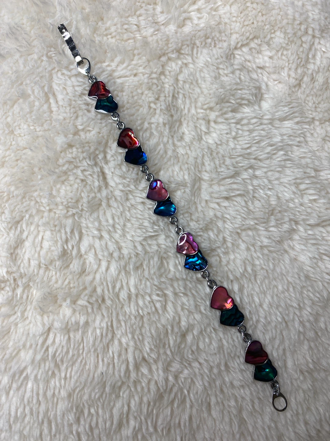 Iridescent Heart Charm Bracelet - photo 2