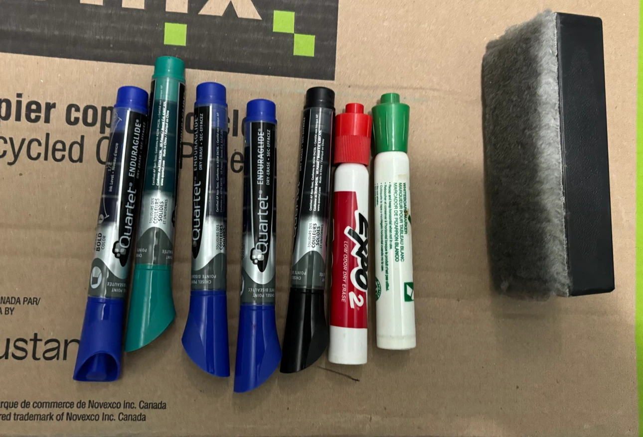 Whiteboard with Markers and Eraser - photo 2