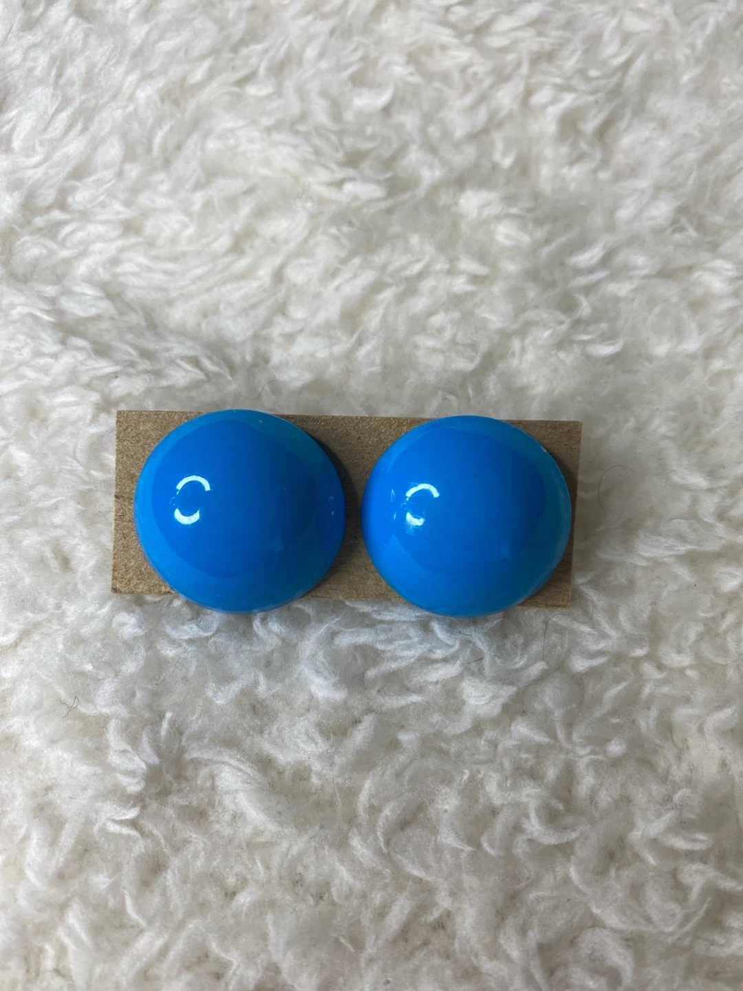 Bright Blue Stud Earrings