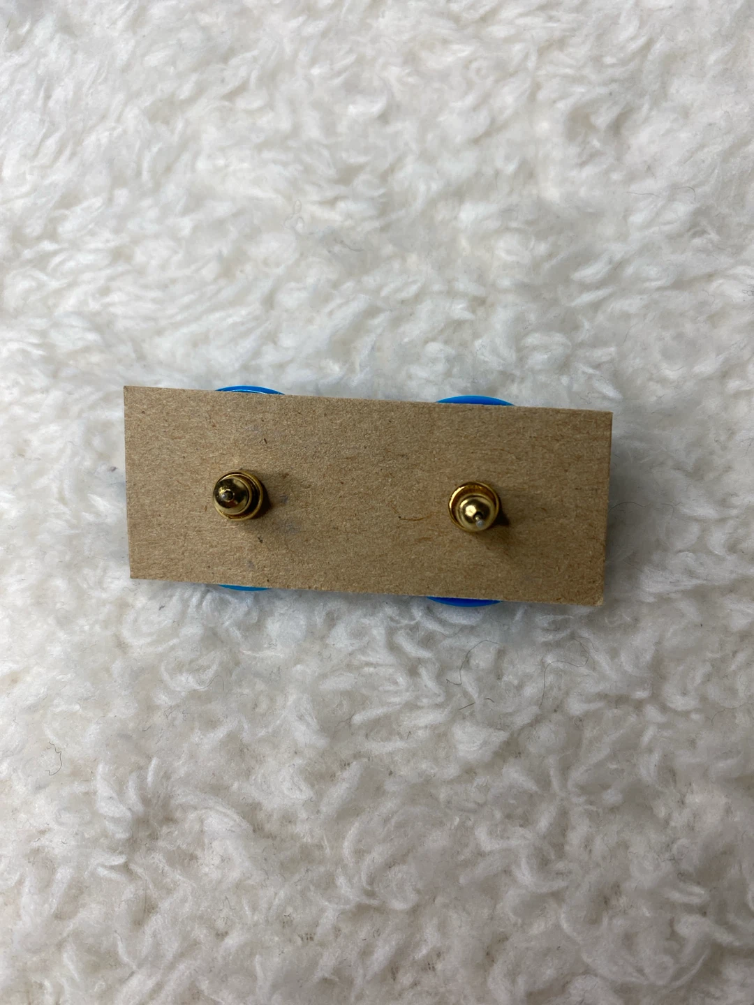 Bright Blue Stud Earrings - photo 2