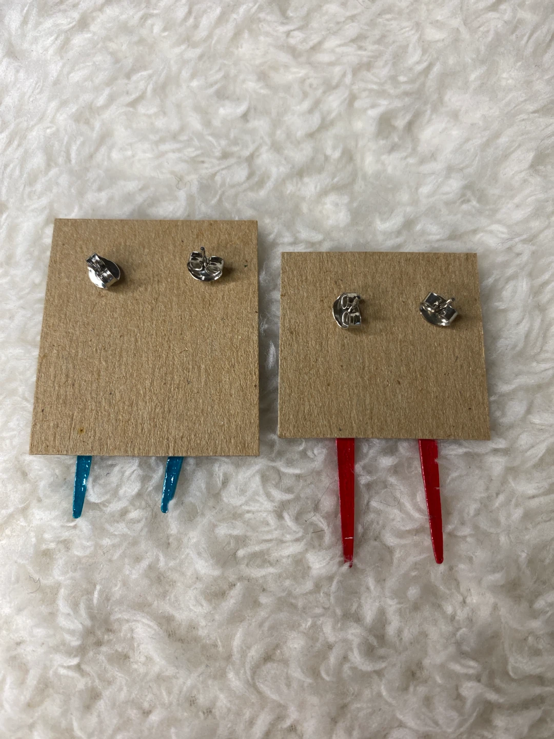 Two pairs of spike earrings - photo 2