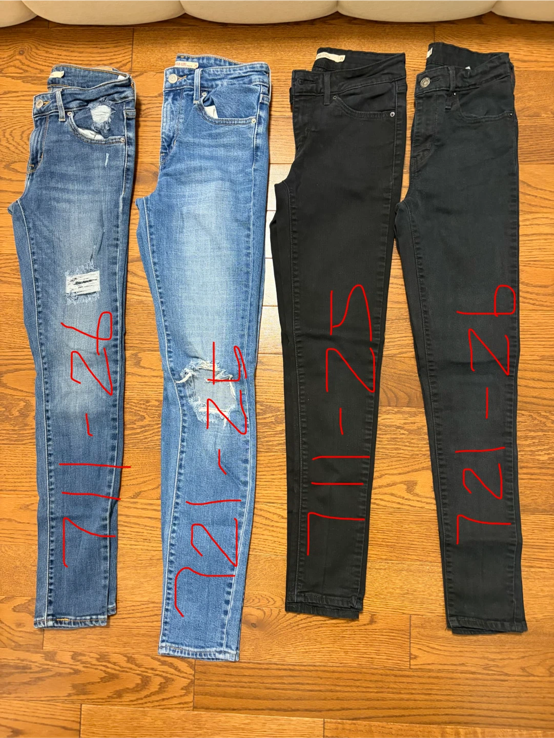 Levi's 711 & 721 Skinny Jeans Bundle - photo 2