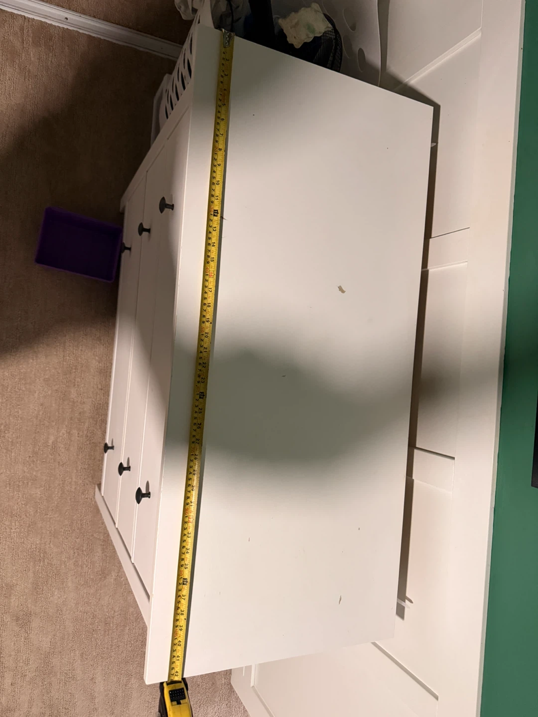 White 3-Drawer Dresser - photo 3