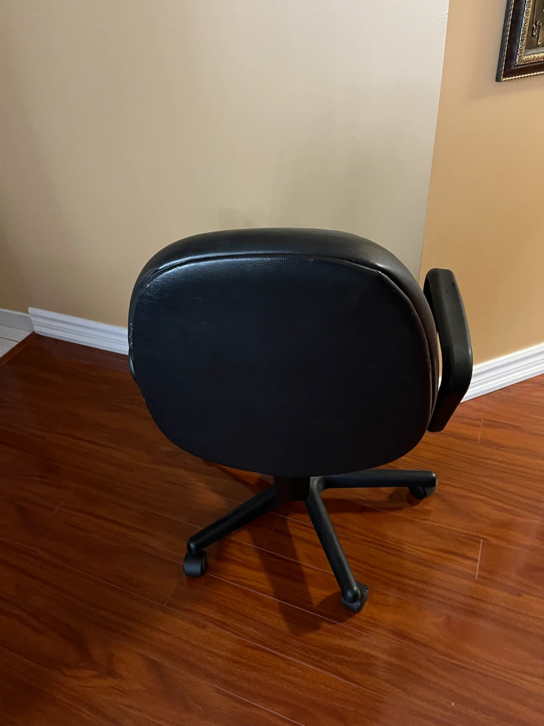 Black leather Office Chair - photo 3