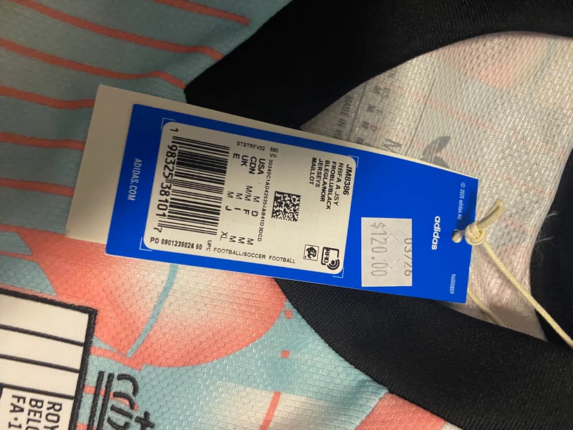 Adidas Royal Belgian Football Jersey Size M