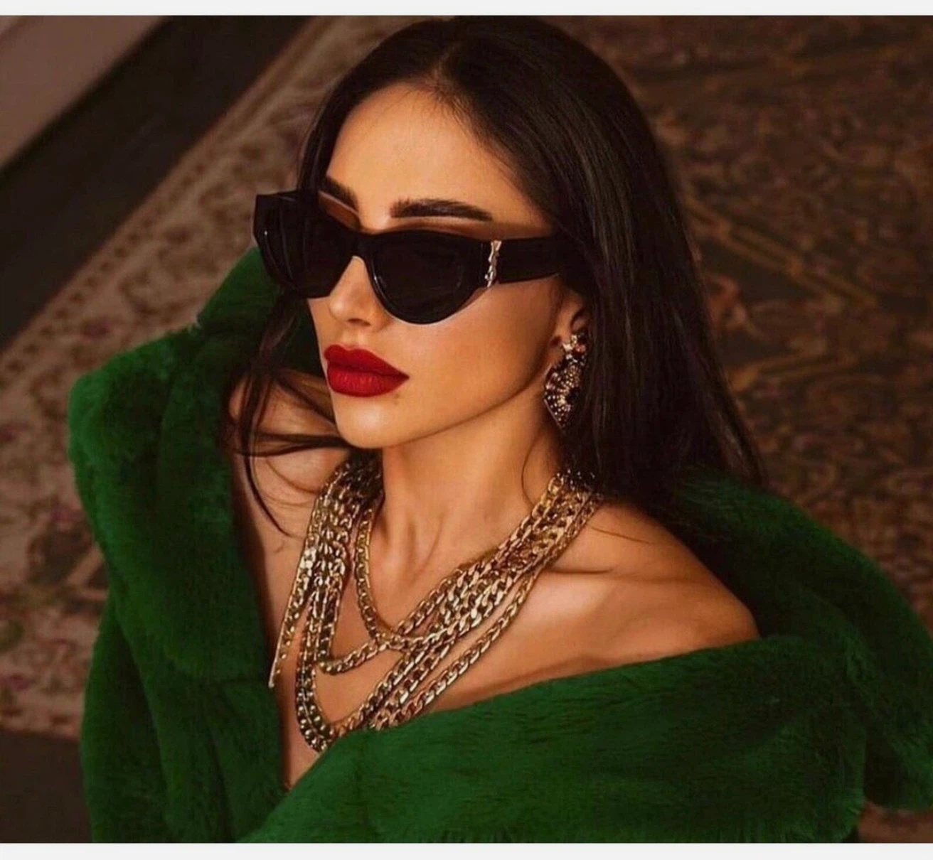 Saint Laurent YSL cat eyes frame sunglasse
