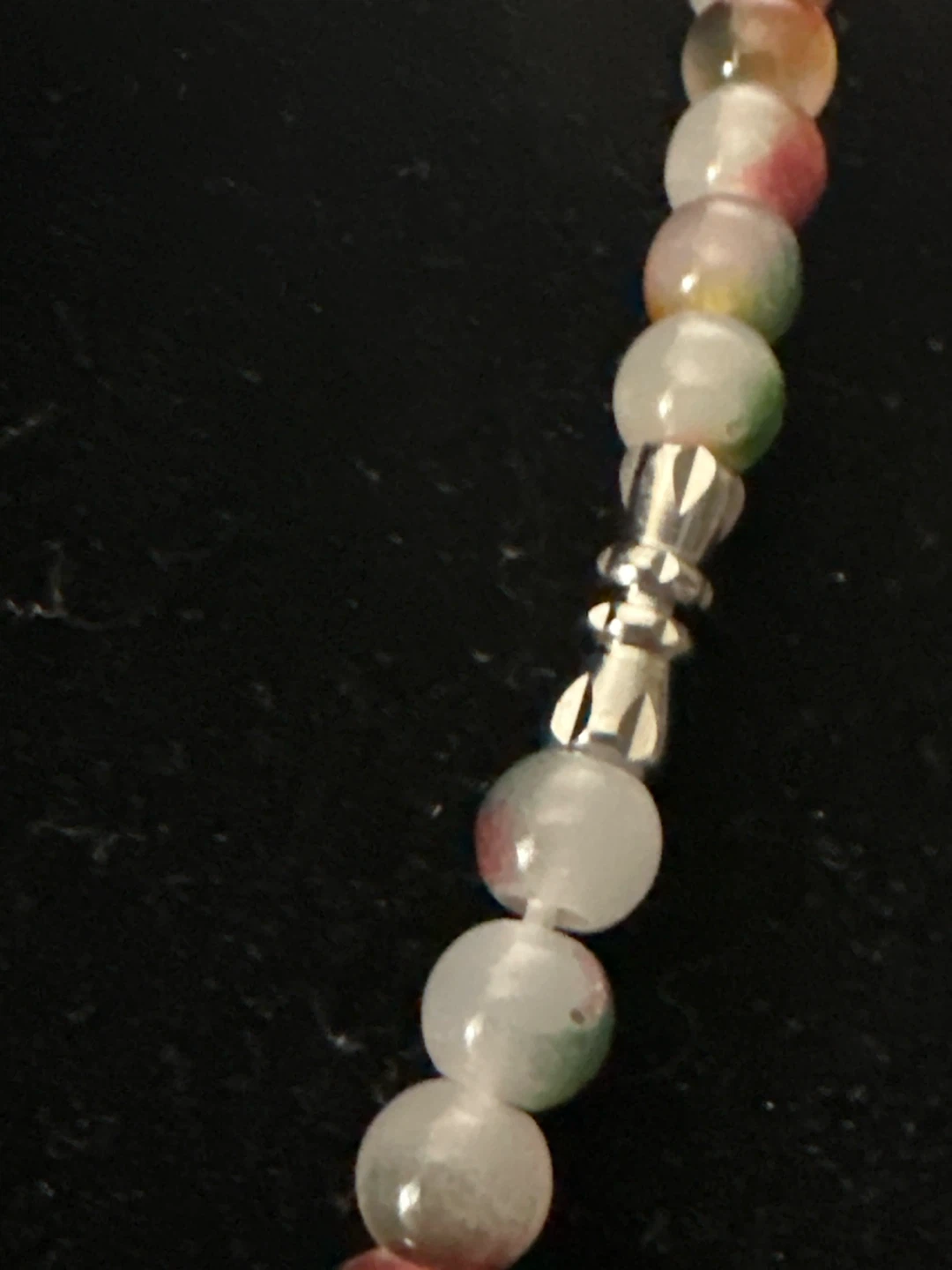 Multicolor Agate Bead Necklace - photo 2