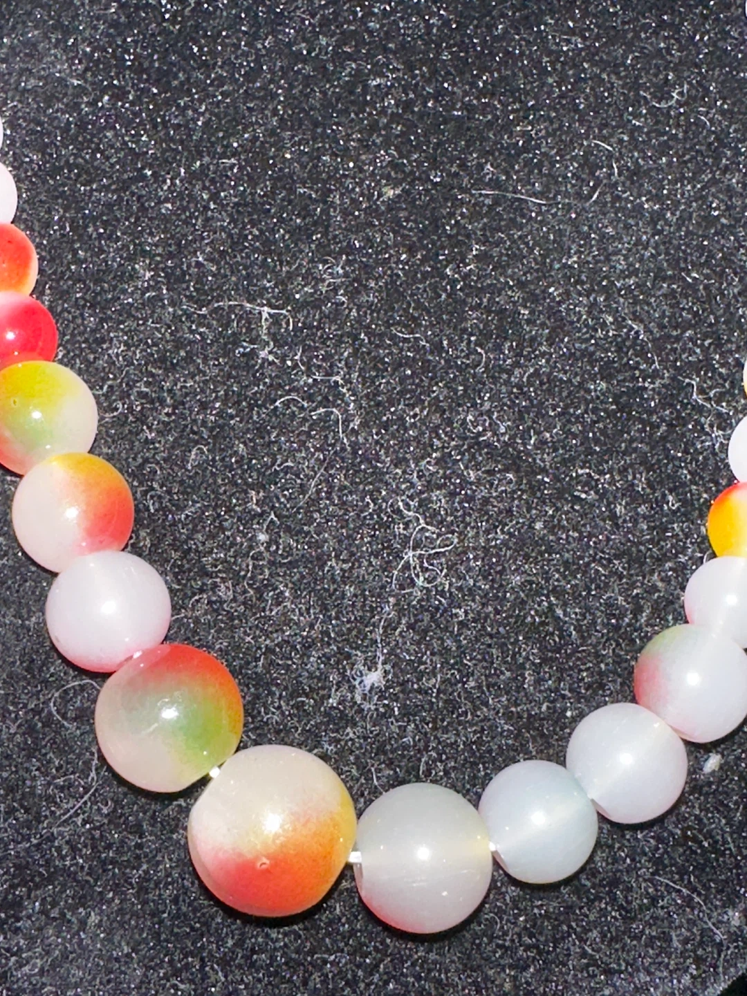 Multicolor Agate Bead Necklace - photo 3