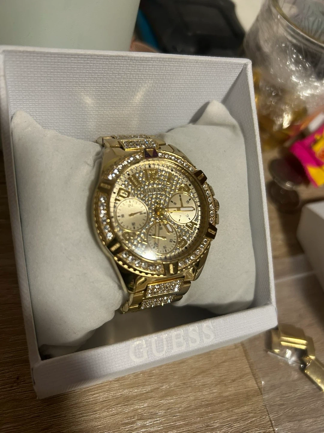 Guess Gold-Tone Crystal Watch - photo 2