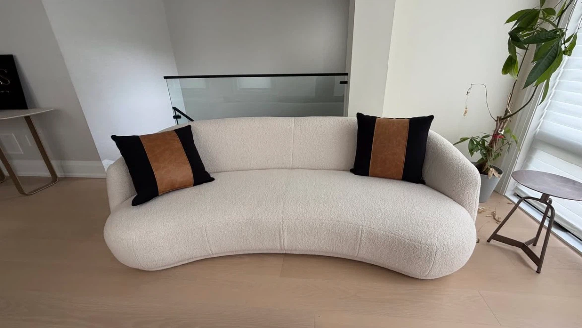 Luxury Designer Boucle Sofá Contemporary Design