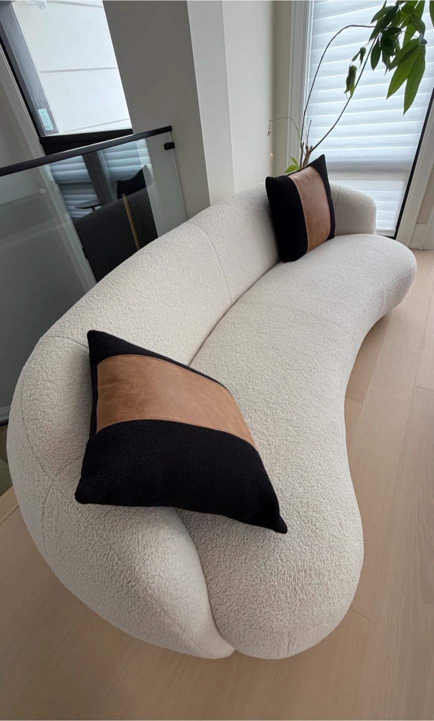 Luxury Designer Boucle Sofá Contemporary Design - photo 4